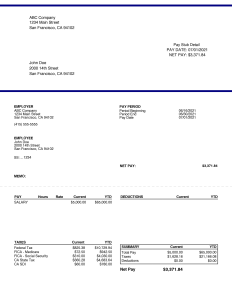 California Pay Stub Generator - Free Preview - Mr Pay Stubs